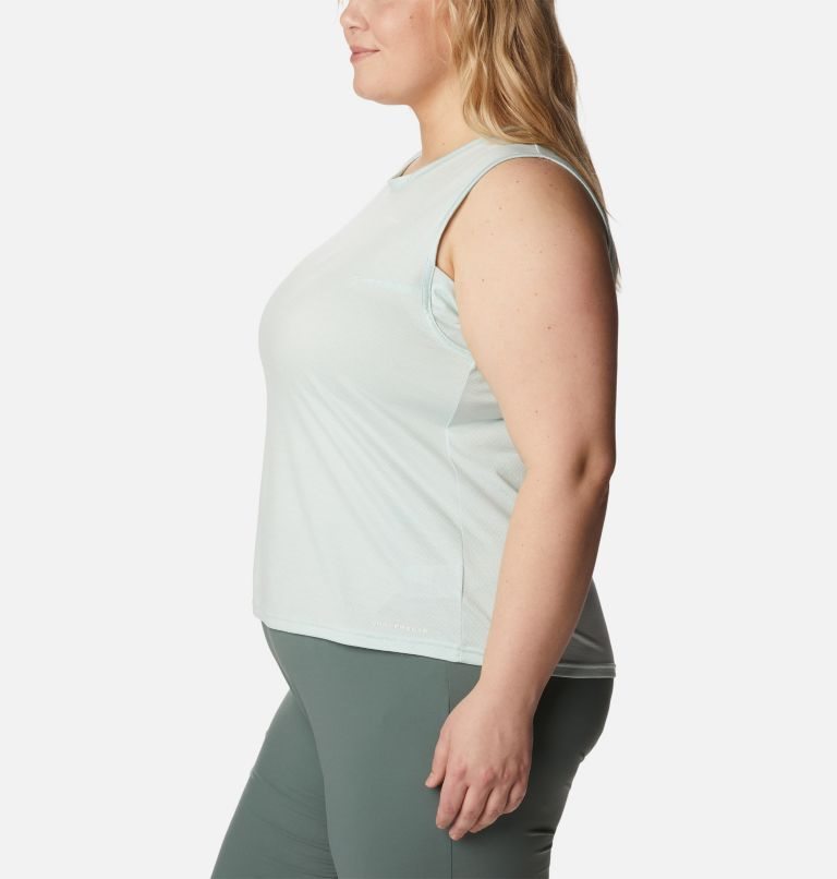 Women's Columbia Alpine Chill Zero Tanks Mint | Plus Size CA-D385C